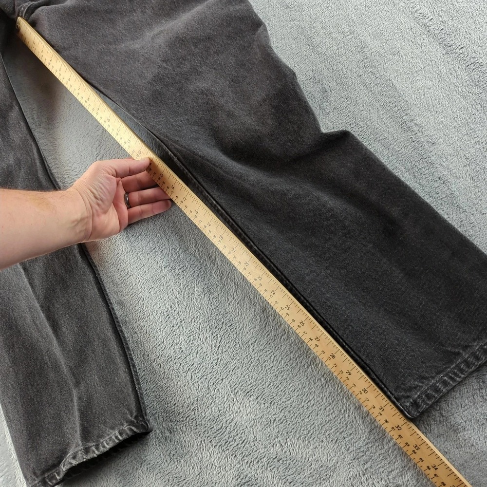 Vintage Levis Jeans 34‎ (Fits 30x32) Black Faded 610 Orange Tab Straight 90s Y2K - Picture 11 of 16